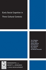 Early Social Cognition in Three Cultural Contexts - ISBN 9781444361483