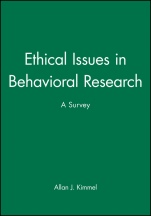 Ethical Issues in Behavioral Research: A Survey - ISBN 9781557863959