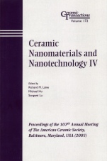 Ceramic Nanomaterials and Nanotechnology IV: Proceedings of the 107th Annual Meeting of The American Ceramic Society, Baltimore, Maryland, USA 2005 - ISBN 9781574982428