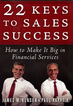 22 Keys to Sales Success: How to Make It Big in Financial Services - ISBN 9781576601495