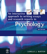 An Interactive Approach to Writing Essays and Research Reports in Psychology - ISBN 9781742166490