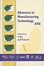 Advances in Manufacturing Technology XVII 2003 - ISBN 9781860584121