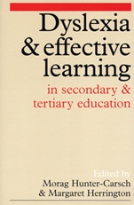 Dyslexia and Effective Learning in Secondary and Tertiary Education - ISBN 9781861560162