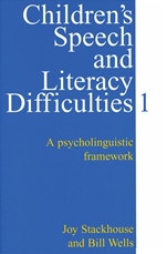 Childrens Speech and Literacy Difficulties, Book1: A Psycholinguistic Framework - ISBN 9781861560308