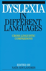 Dyslexia in Different Languages - ISBN 9781861561534