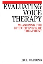 Evaluating Voice Therapy: Measuring the Effectiveness of Treatment - ISBN 9781861561626