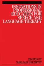 Innovations in Professional Education for Speech and Language Therapy - ISBN 9781861563859