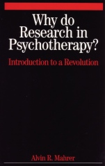 Why Do Research in Psychotherapy?: Introduction to a Revolution - ISBN 9781861564412