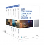 CFA Program Curriculum 2018 Level III: Volumes 1 – 6 Box Set - ISBN 9781944250584