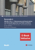 Eurocode 4 – DIN EN 1994–1–1 Bemessung und Konstruktion von Verbundtragwerken aus Stahl und Beton: Teil 1–1: Allgemeine Bemessungs– und Anwendungsregeln für den Hochbau. Kommentar und - ISBN 978343303