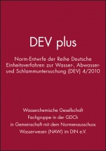 DEV plus: Norm–Entwürfe der Reihe Deutsche Einheitsverfahren zur Wasser–, Abwasser– und Schlammuntersuchung (DEV) 4/2010 - ISBN 9783527328093
