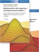 Mathematik in den Ingenieur– und Naturwissenschaften: Lineare Algebra und analytische Geometrie, Differential– und Integralrechnung einer Variablen Lehrbuch plus Aufgaben und Lösungen im Set - ISBN 97