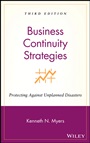 Business Continuity Strategies: Protecting Against Unplanned Disasters - ISBN 9780470040386