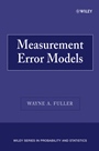 Measurement Error Models - ISBN 9780470095713