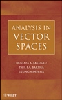 Analysis in Vector Spaces - ISBN 9780470148242