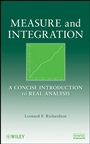 Measure and Integration: A Concise Introduction to Real Analysis - ISBN 9780470259542