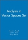 Analysis in Vector Spaces Set - ISBN 9780470486771