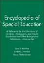Encyclopedia of Special Education: A Reference for the Education of Children, Adolescents, and Adults Disabilities and Other Exceptional Individuals 4 Volume Set - ISBN 9780470642160