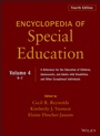 Encyclopedia of Special Education, Volume 4: A Reference for the Education of Children, Adolescents, and Adults Disabilities and Other Exceptional Individuals - ISBN 9780470949412
