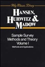 Sample Survey Methods and Theory, 2 Volume Set - ISBN 9780471006282