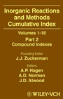 Inorganic Reactions and Methods: Compound Indexes Cumulative Index, Part 2 - ISBN 9780471327110