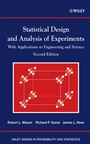 Statistical Design and Analysis of Experiments: With Applications to Engineering and Science - ISBN 9780471372165