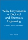 Wiley Encyclopedia of Electrical and Electronics Engineering: 24 Volume Set plus Supplement 1 - ISBN 9780471390527