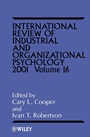 International Review of Industrial and Organizational Psychology 2001 - ISBN 9780471492573