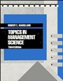 Topics in Management Science - ISBN 9780471617860