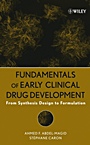 Fundamentals of Early Clinical Drug Development: From Synthesis Design to Formulation - ISBN 9780471692782