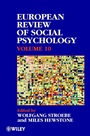 European Review of Social Psychology, Volume 10 - ISBN 9780471899686