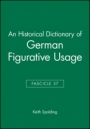 An Historical Dictionary of German Figurative Usage, Fascicle 37 - ISBN 9780631040705