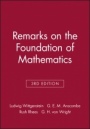 Remarks on the Foundation of Mathematics - ISBN 9780631125051