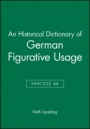 An Historical Dictionary of German Figurative Usage, Fascicle 46 - ISBN 9780631166115