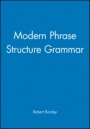 Modern Phrase Structure Grammar - ISBN 9780631184072