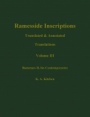 Ramesside Inscriptions: Translated and Annotated, Translations Ramesses II, His Contempories - ISBN 9780631184287