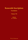 Ramesside Inscriptions: Translated and Annotated, Translations Addenda to I – VI - ISBN 9780631184331