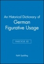 An Historical Dictionary of German Figurative Usage, Fascicle 52 - ISBN 9780631188223