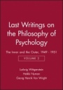 Last Writings on the Philosophy of Psychology: The Inner and the Outer, 1949 – 1951, Volume 2 - ISBN 9780631189565