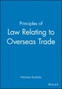 Principles of Law Relating to Overseas Trade - ISBN 9780631193562