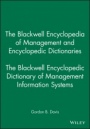 The Blackwell Encyclopedic Dictionary of Management Information Systems - ISBN 9780631214847