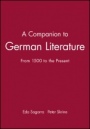 A Companion to German Literature: From 1500 to the Present - ISBN 9780631215950
