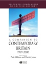 A Companion to Contemporary Britain 1939 – 2000 - ISBN 9780631220404