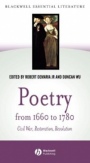 Poetry from 1660 to 1780: Civil War, Restoration, Revolution - ISBN 9780631229810