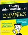 College Admission Essays For Dummies - ISBN 9780764554827