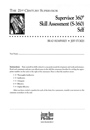Supervisor 360–Degree Skill Assessment (S–360): 360 Skill Assessment Self - ISBN 9780787946869