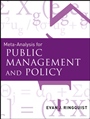 Meta–Analysis for Public Management and Policy - ISBN 9781118190135