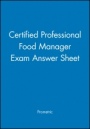 Certified Professional Food Manager Exam Answer Sheet - ISBN 9781118380895