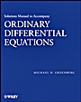 Solutions Manual to accompany Ordinary Differential Equations - ISBN 9781118398999