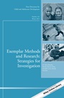 Exemplar Methods and Research: Strategies for Investigation: New Directions for Child and Adolescent Development, Number 142 - ISBN 9781118828144